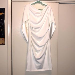 NWT never worn beautiful Lord & Taylor midi dress with attached cape